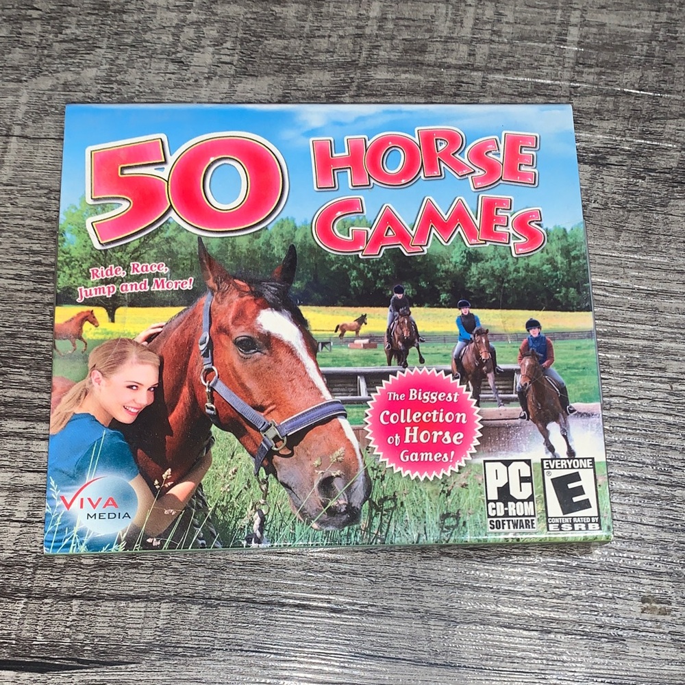 50 Horse Games for computer PC CD - New not opened